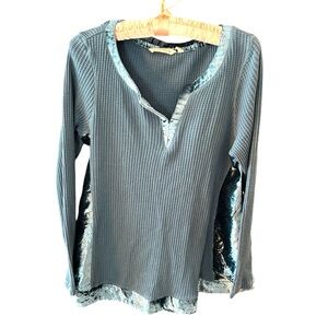 Soft Surroundings L Tunic in Teal Blue